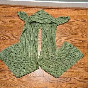 Star Wars Yoda Combo Hat and Scarf Wrap Custom NEW